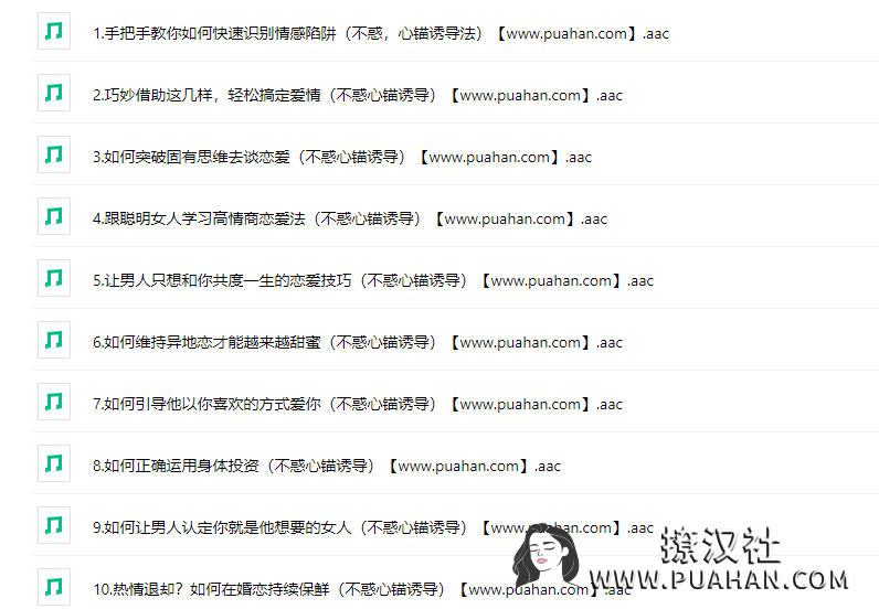 不惑老师《心锚课》花镇情感15节