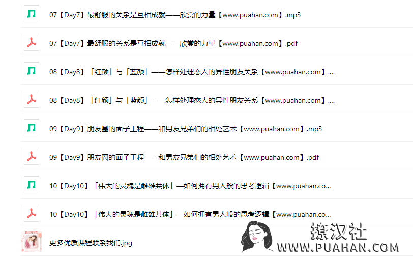 chic原醉《恋爱必备的男女思维差异》