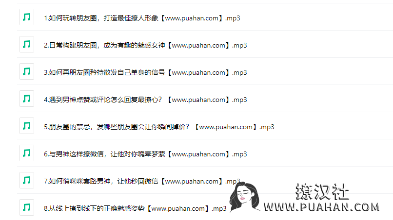 魏梦绮《微信撩汉指南》8堂课让你风生水起撩转朋友圈