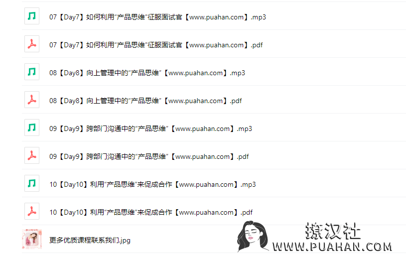 chic原醉《职场脱颖而出的产品思维课》