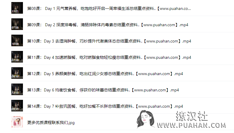 女神养成《7天减肥餐计划》吃的对,自然瘦（完结）